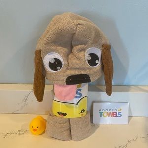 Puppy hooded towel
